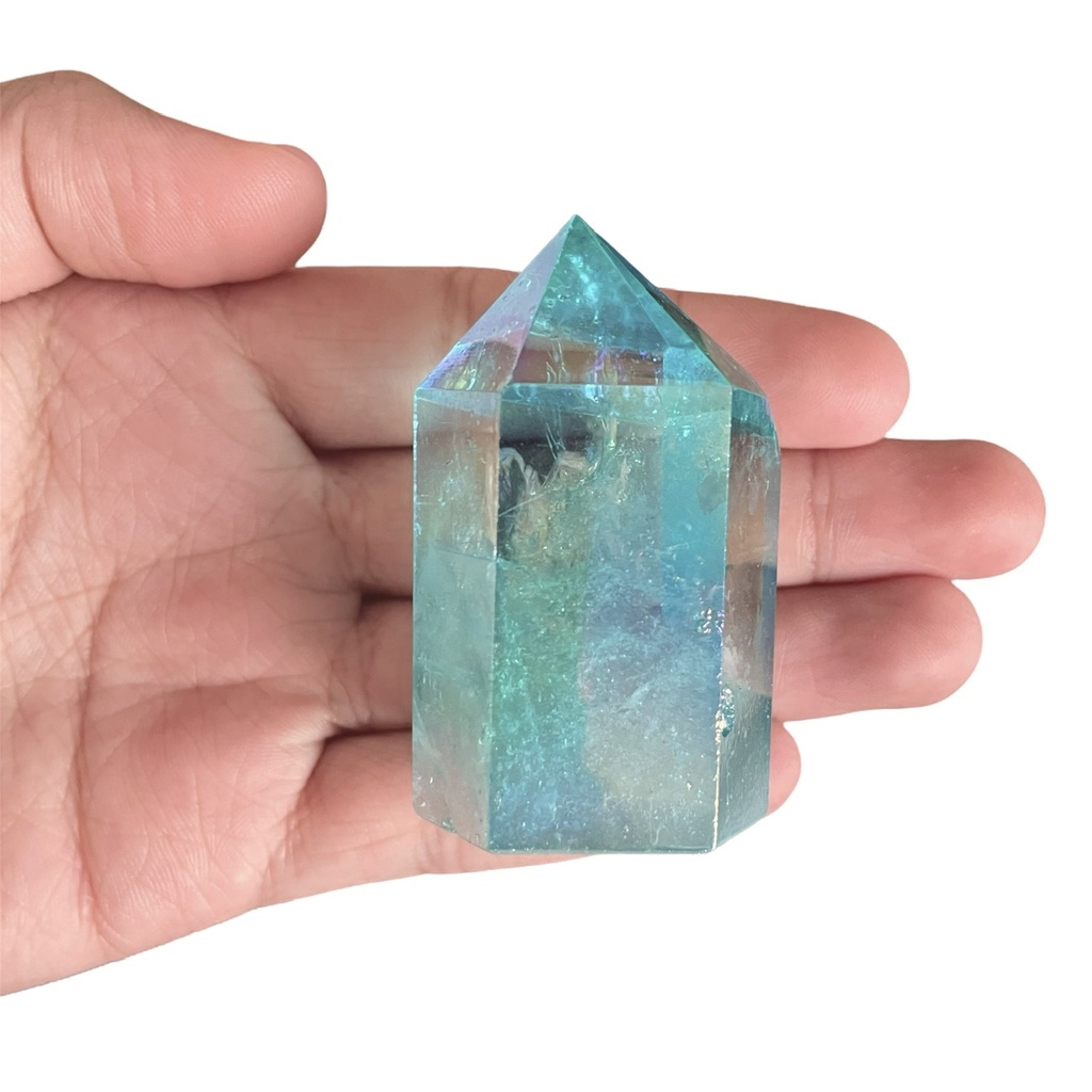PUNTA CUARZO AQUA AURA