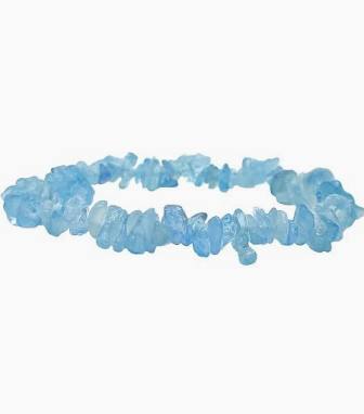 PULSERA CHIP AGUAMARINA