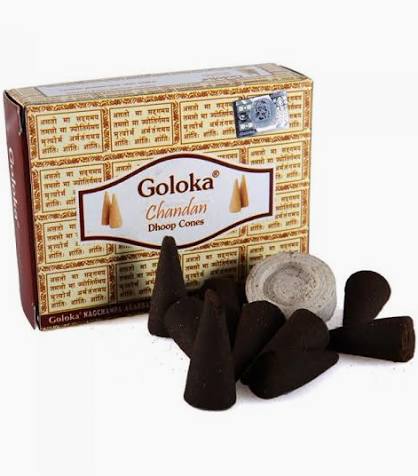 INCIENSO CONO GOLOKA CHANDAN