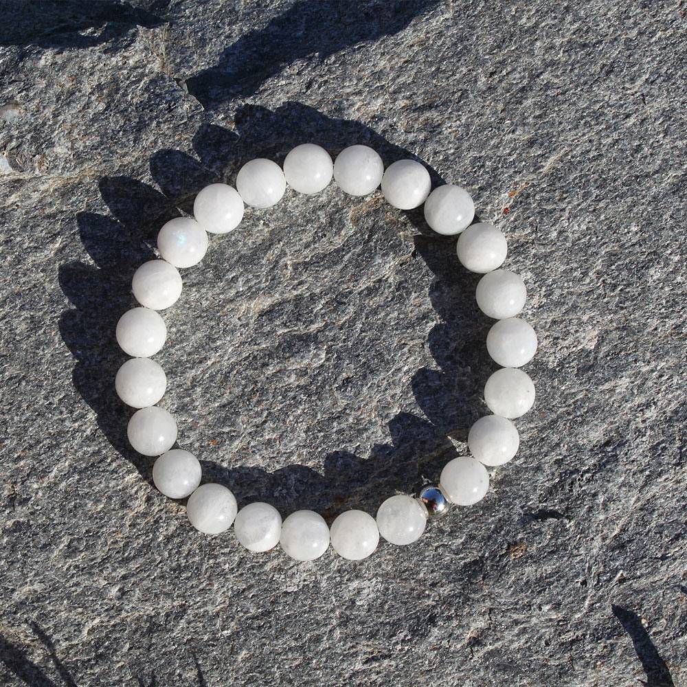 PULSERA PIEDRA LUNA 8 MM