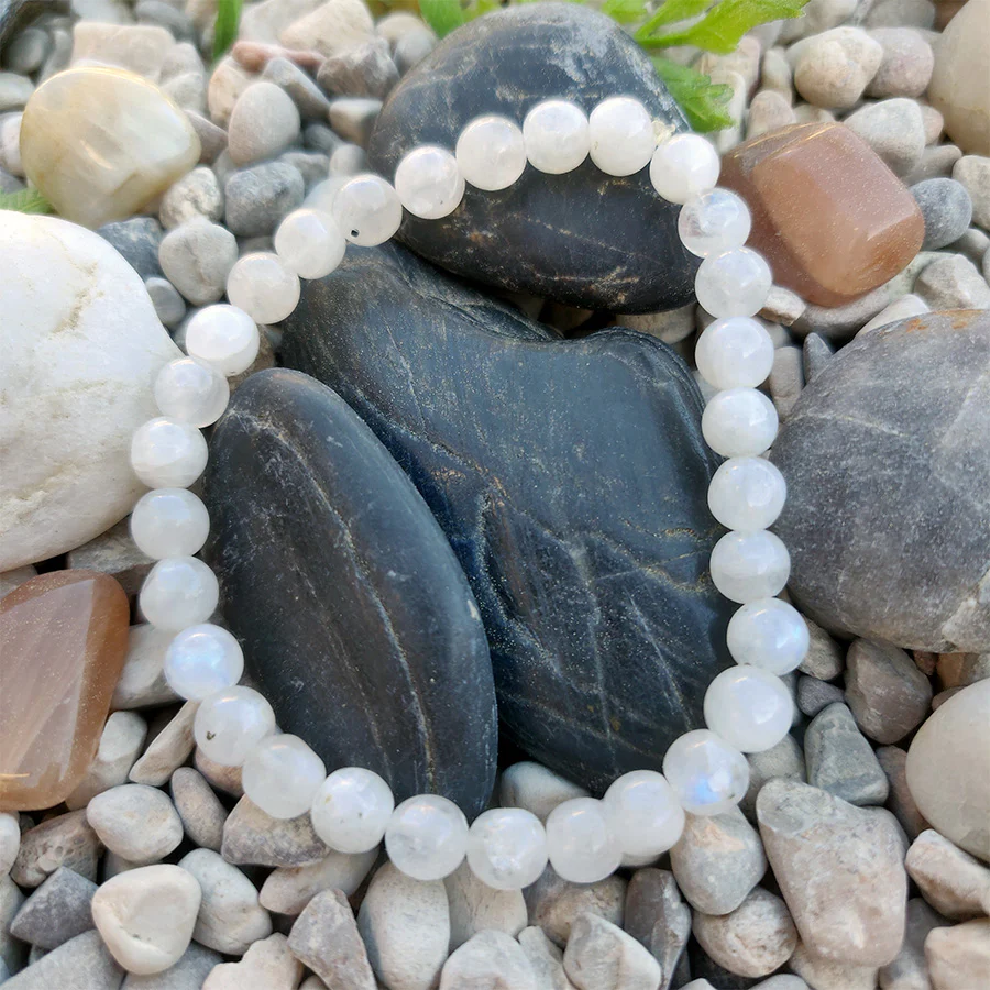 PULSERA PIEDRA LUNA 6MM