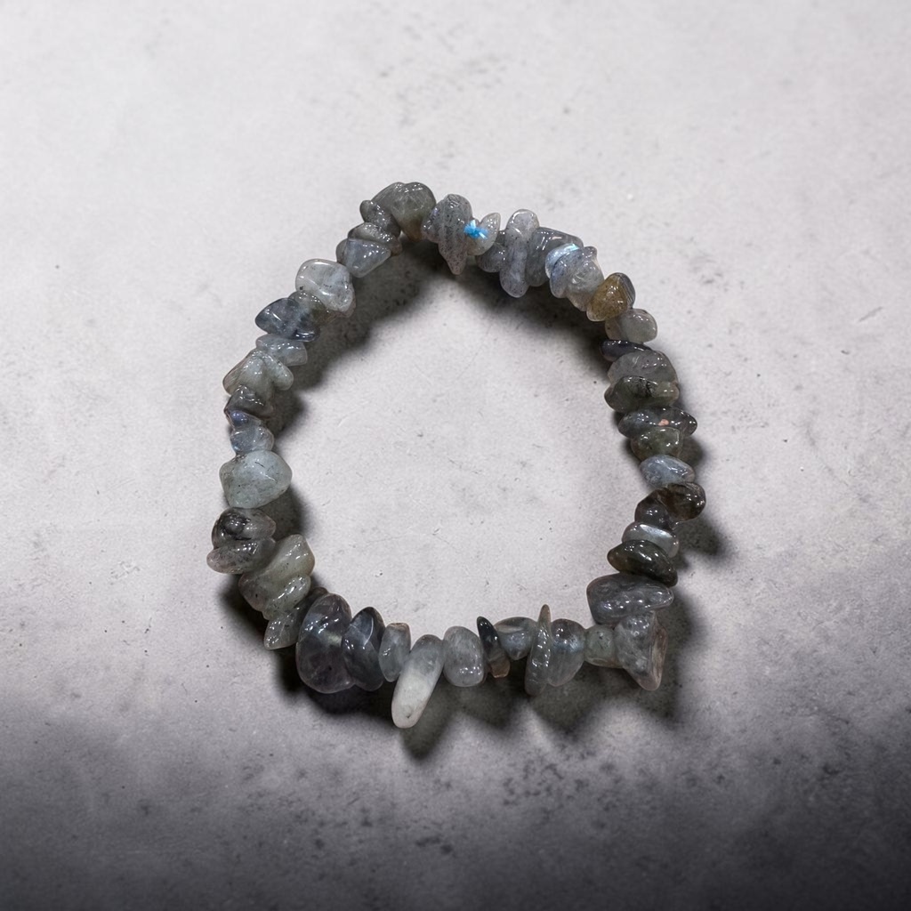 PULSERA CHIP LABRADORITA