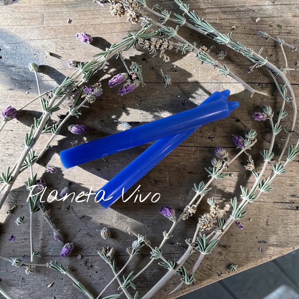 VELA BUJIA AZUL