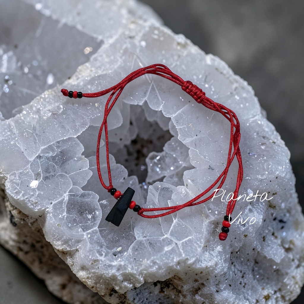 PULSERA AZABACHE ROJA MANITA