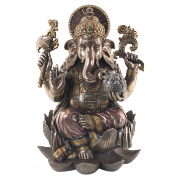 [91586] GANESHA G DE BRONZE CON SHATSUMA
