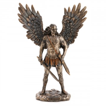[27370] SAN MIGUEL CON ESPADA Y VAINA BRONZE