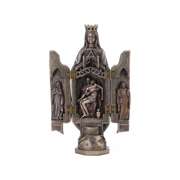 [22285] VIRGEN C/PIEDAD RESINA BRONCE *
