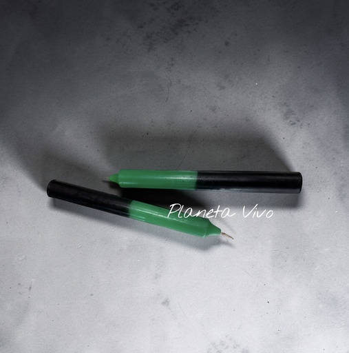 [03102VN] VELA BUJIA 2COL. VERDE-NEGRO