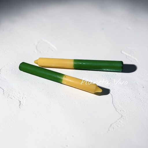 [03102AV] VELA BUJIA 2COL. AMARILLO-VERDE