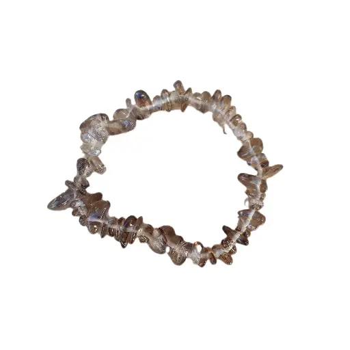 [00249] PULSERA CHIP CUARZO AHUMADO