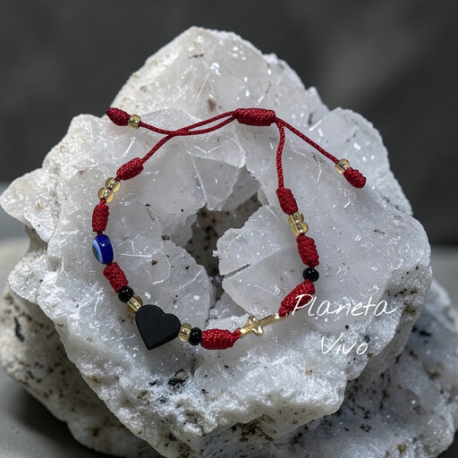 [CORAZB03] PULSERA AZABAHE NUDO CORAZON