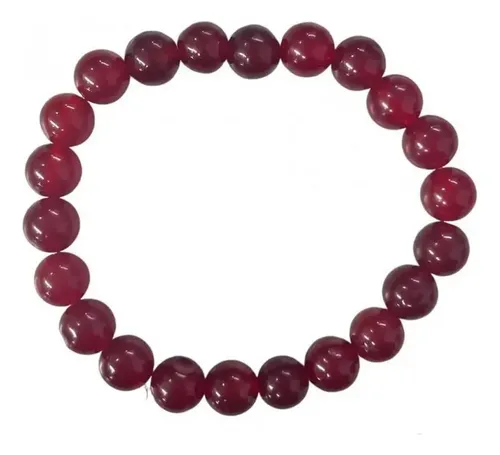 [000279] PULSERA JADE ROJO 8MM